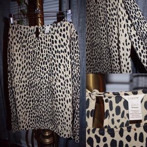 J. Crew leopard print blouse